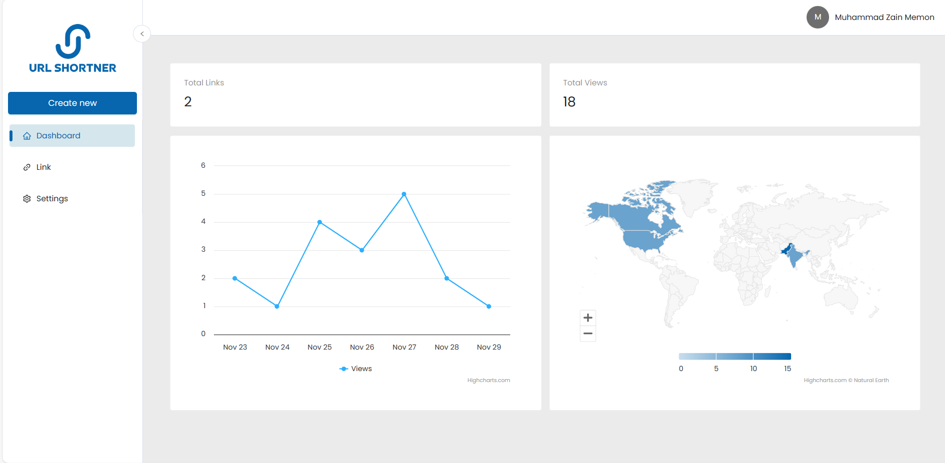 URL Shortener - Screenshot 2 showing Tool interface